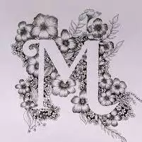 m letter images in heart